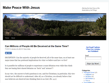 Tablet Screenshot of makepeacewithjesus.org